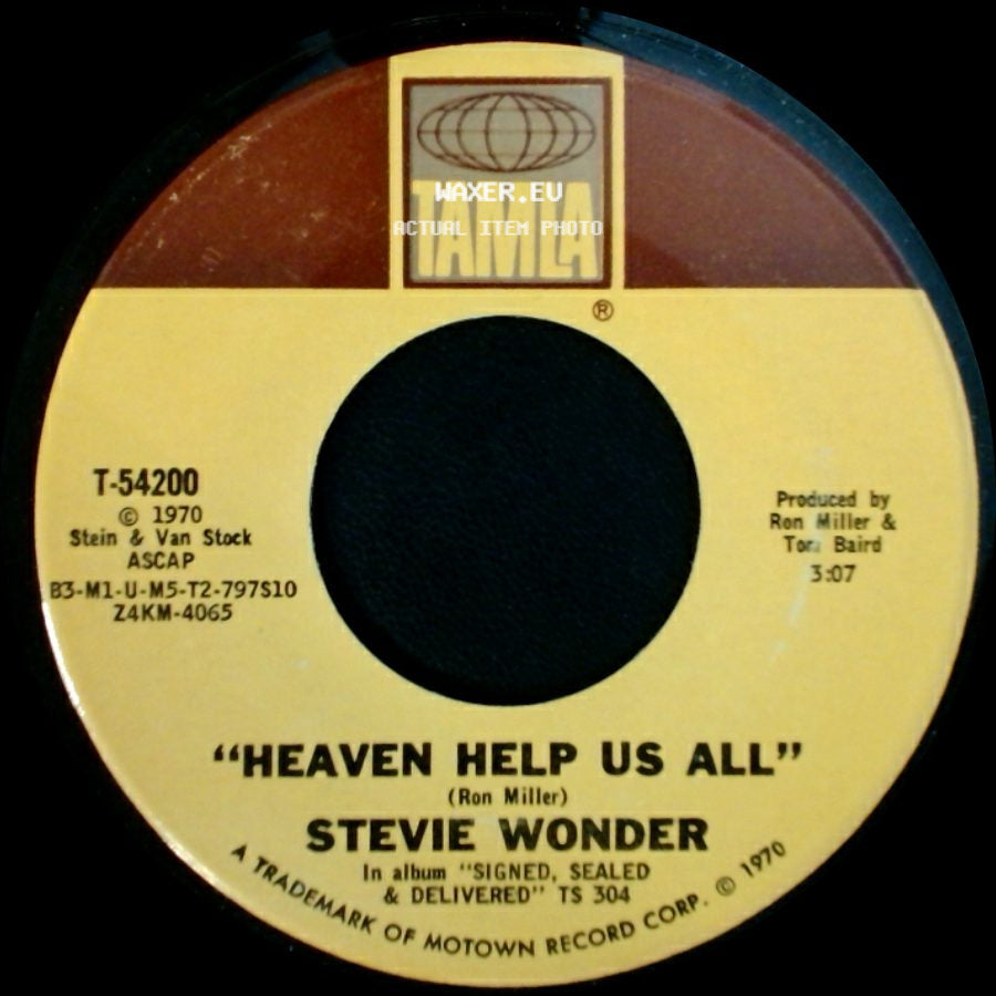 Stevie Wonder - Heaven Help Us All / I Gotta Have A Song side A