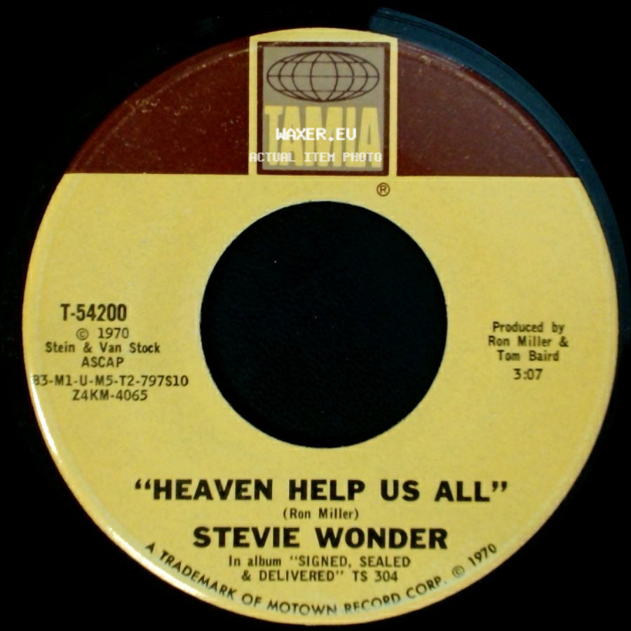 Stevie Wonder - I Gotta Have A Song / Heaven Help Us All side B