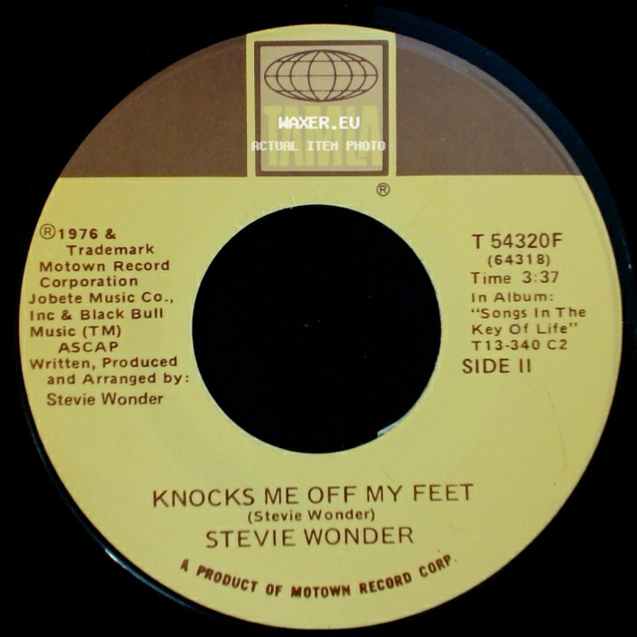 Stevie Wonder - I Ain't Gonna Stand For It / Knocks Me Off My Feet side B