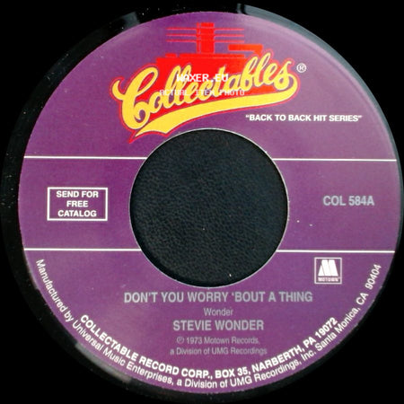 Stevie Wonder - Don't You Worry 'bout A Thing / Living For The City side A