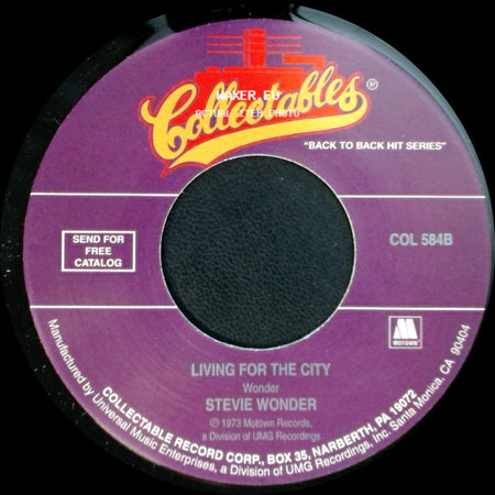 Stevie Wonder - Don't You Worry 'bout A Thing / Living For The City side B