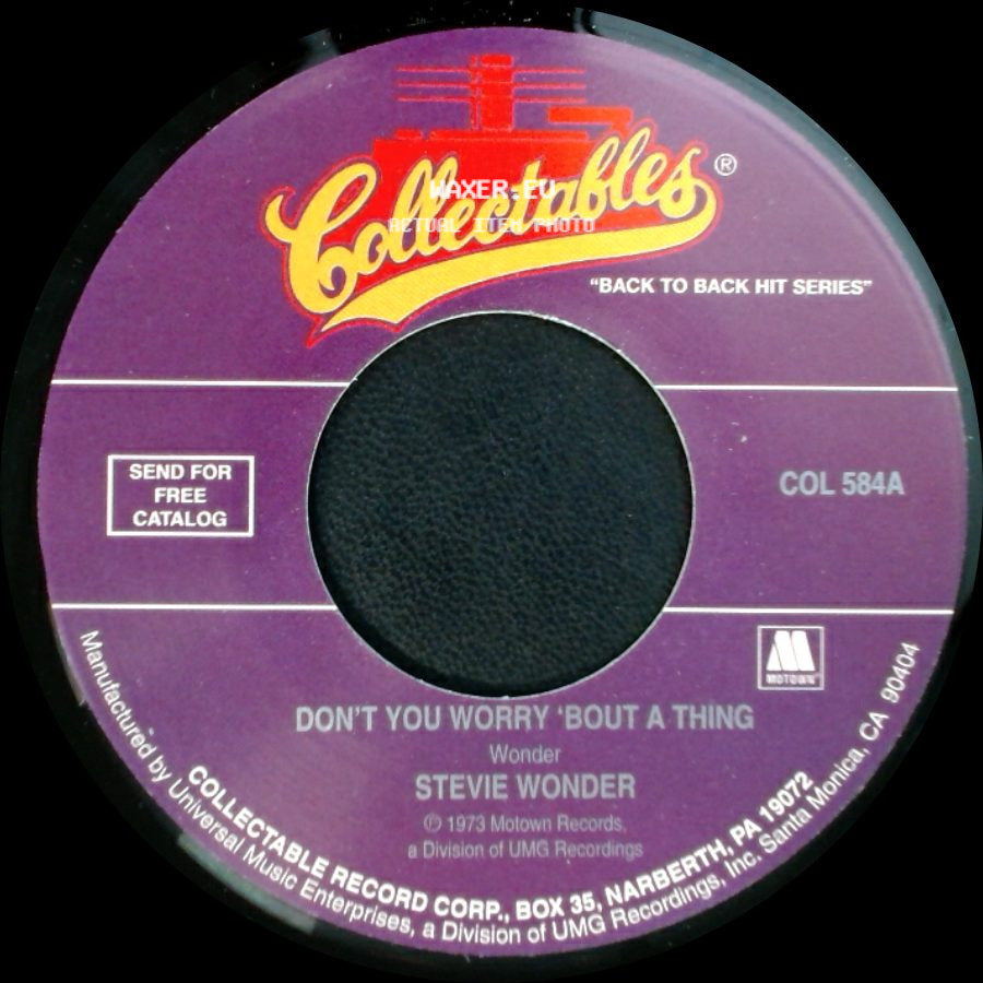 Stevie Wonder - Don't You Worry 'bout A Thing / Living For The City side A