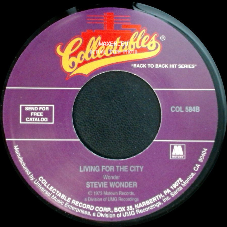 Stevie Wonder - Don't You Worry 'bout A Thing / Living For The City side B