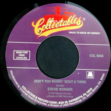 Stevie Wonder - Don't You Worry 'bout A Thing / Living For The City side A