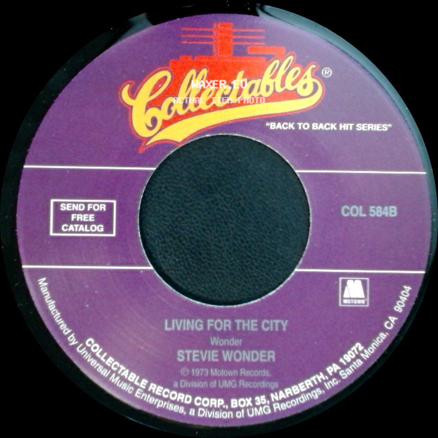 Stevie Wonder - Don't You Worry 'bout A Thing / Living For The City side B