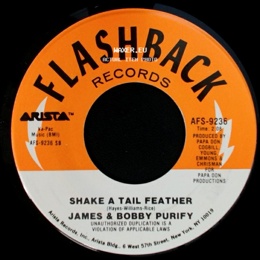 James & Bobby Purify - Shake A Tail Feather / I'm Your Puppet side A