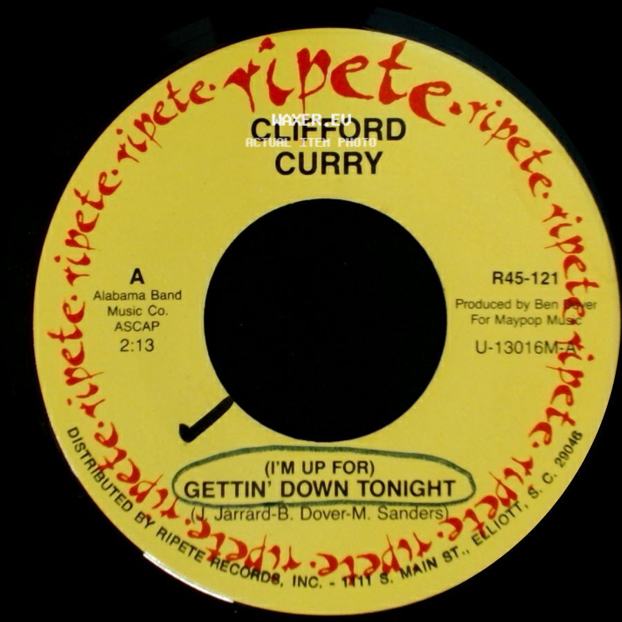 Clifford Curry - (I'm Up For) Gettin' Down Tonight / Shag With Me side A