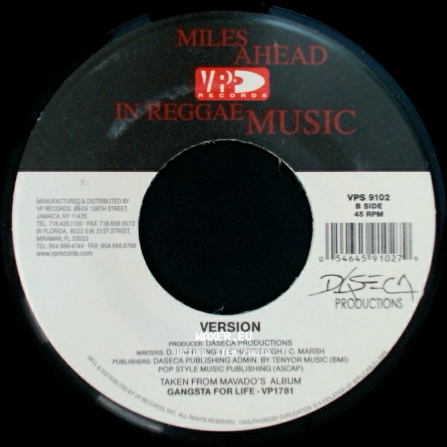 Mavado Featuring Serani - Dying / Version side B