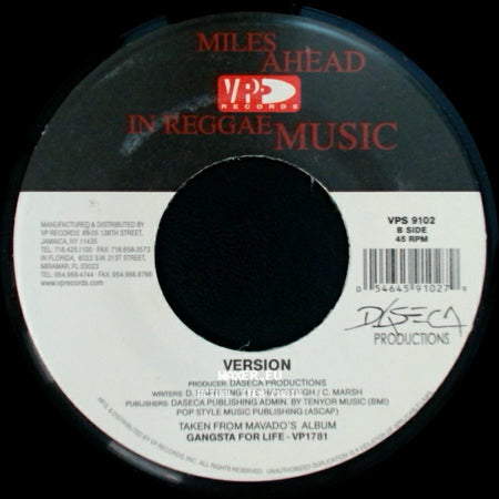 Mavado Featuring Serani - Dying / Version side B