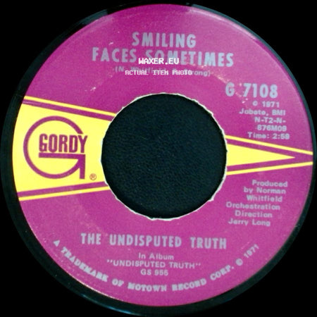 The Undisputed Truth - You Got The Love I Need / Smiling Faces Sometimes side B