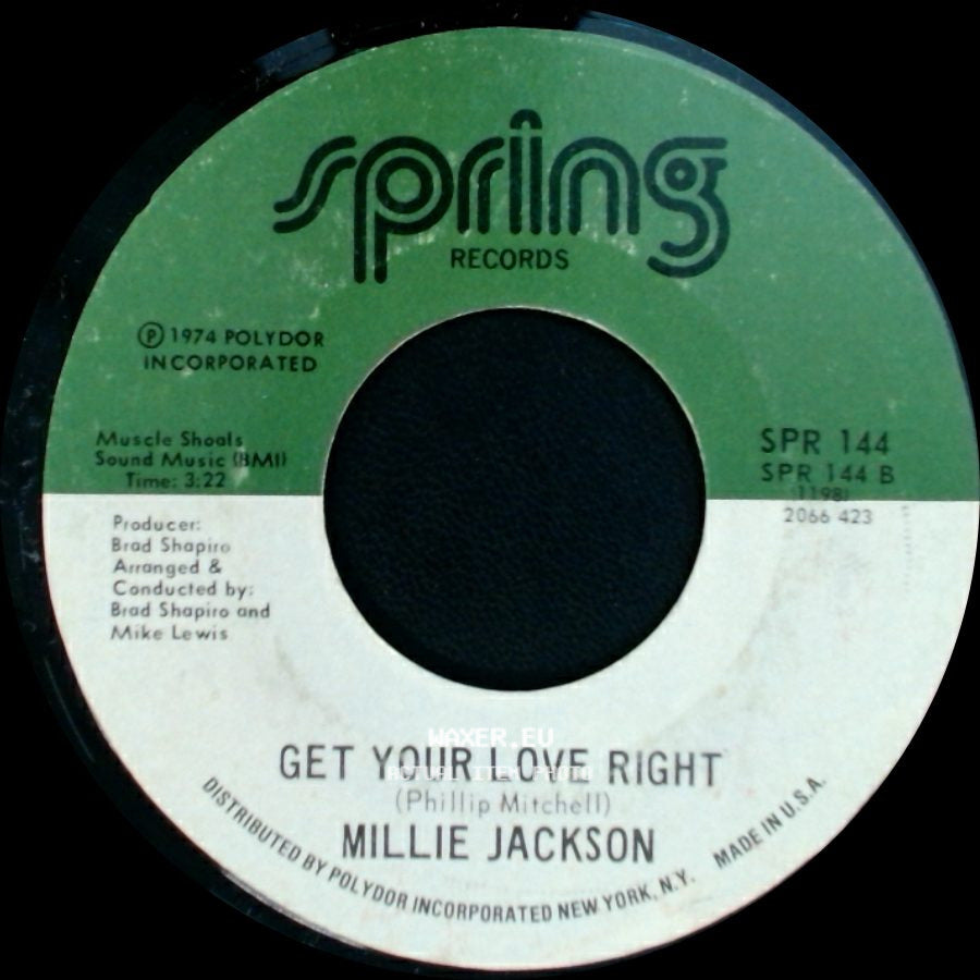 Millie Jackson - Get Your Love Right / I Got To Try It One Time side A