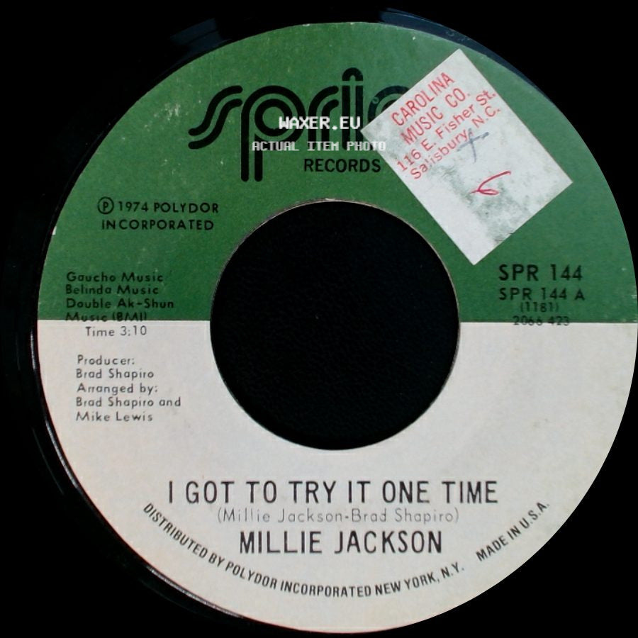 Millie Jackson - Get Your Love Right / I Got To Try It One Time side B