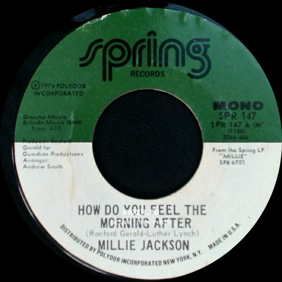 Millie Jackson - How Do You Feel The Morning After / In The Wash side A