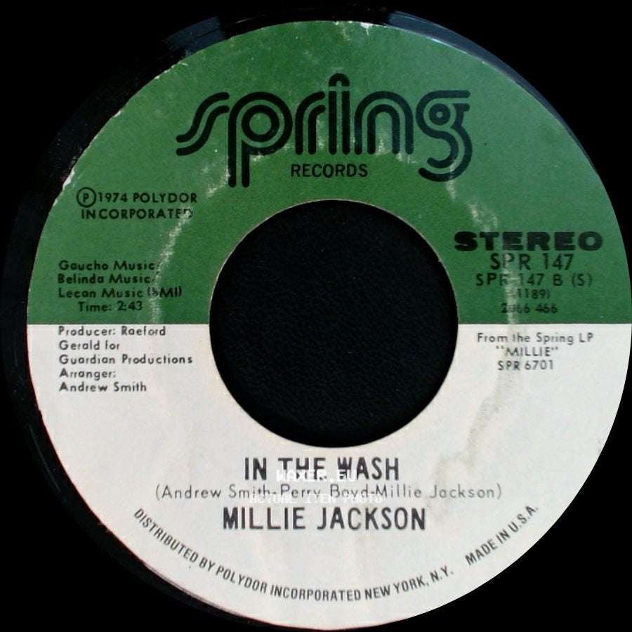 Millie Jackson - How Do You Feel The Morning After / In The Wash side B