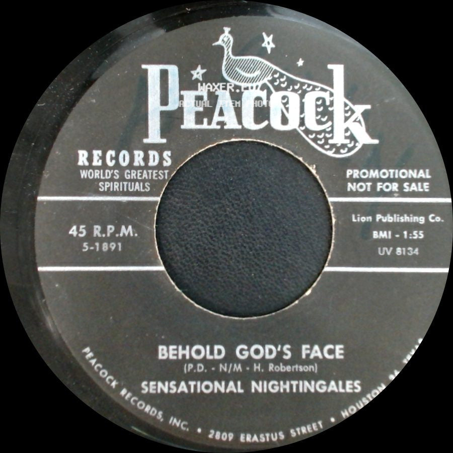 Sensational Nightingales - Behold God's Face / More Power side A