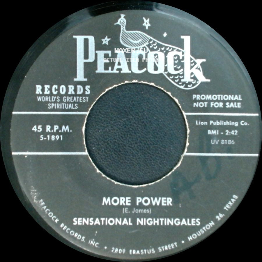 Sensational Nightingales - Behold God's Face / More Power side B