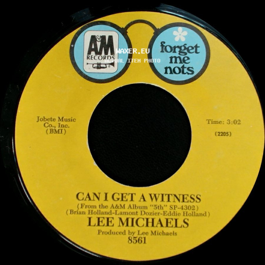 Lee Michaels - Can I Get A Witness / Do You Know What I Mean side A