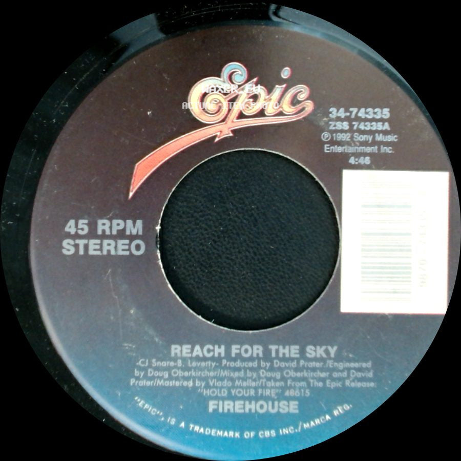 Firehouse - Shake & Tumble (Live) / Reach For The Sky side B