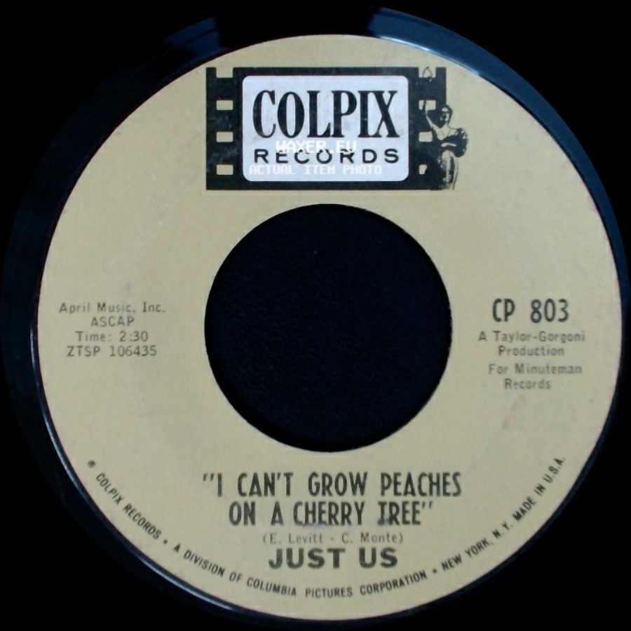Just Us - I Can't Grow Peaches On A Cherry Tree / I Can Save You side A