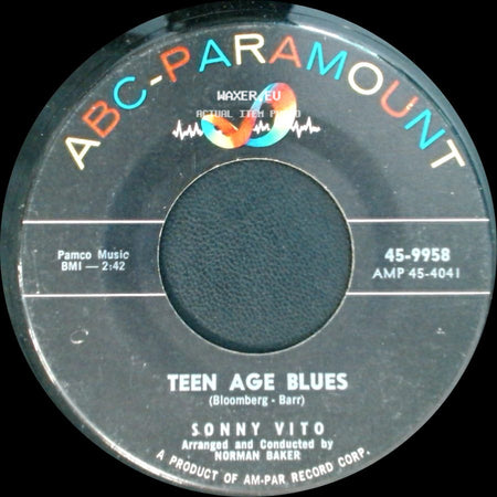 Sonny Vito - Teen Age Blues / Cameo Ring side A