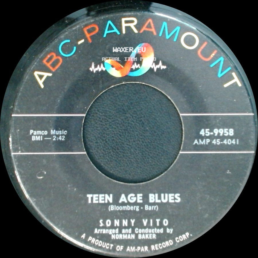 Sonny Vito - Teen Age Blues / Cameo Ring side A
