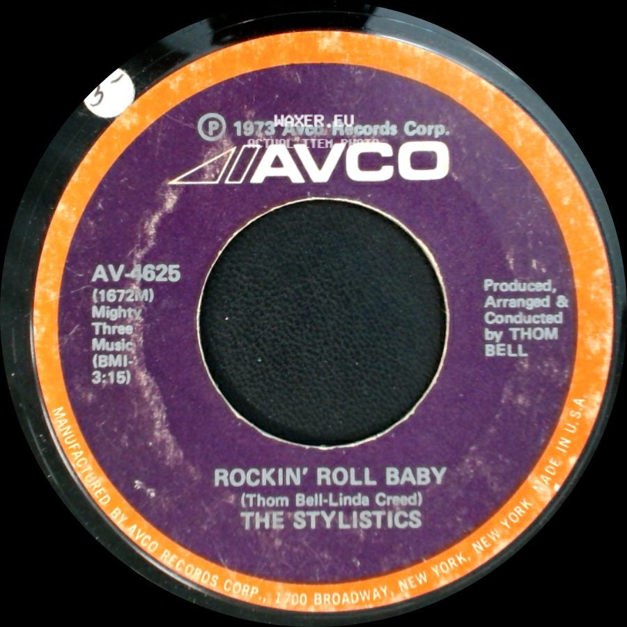 The Stylistics - Pieces / Rockin' Roll Baby side B