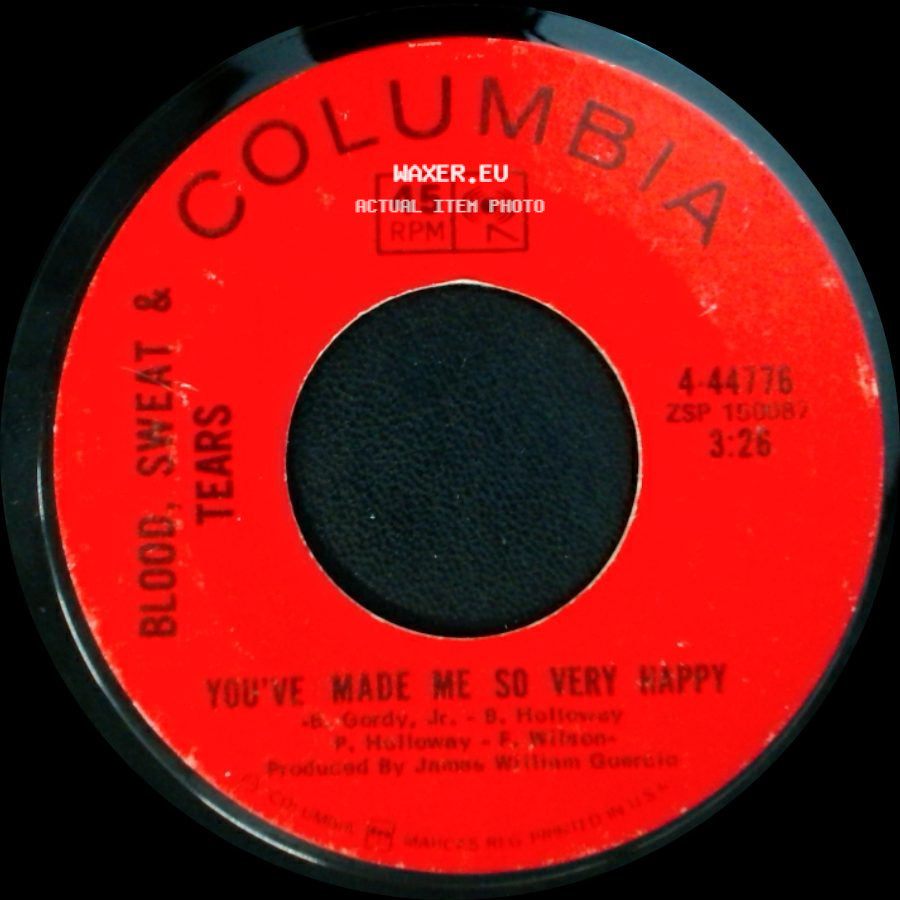 Blood, Sweat & Tears - Blues - Part Ii / You've Made Me So Very Happy side B
