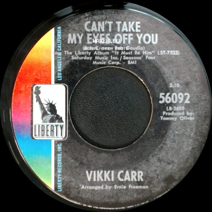 Vikki Carr - With Pen In Hand / Can't Take My Eyes Off You side B