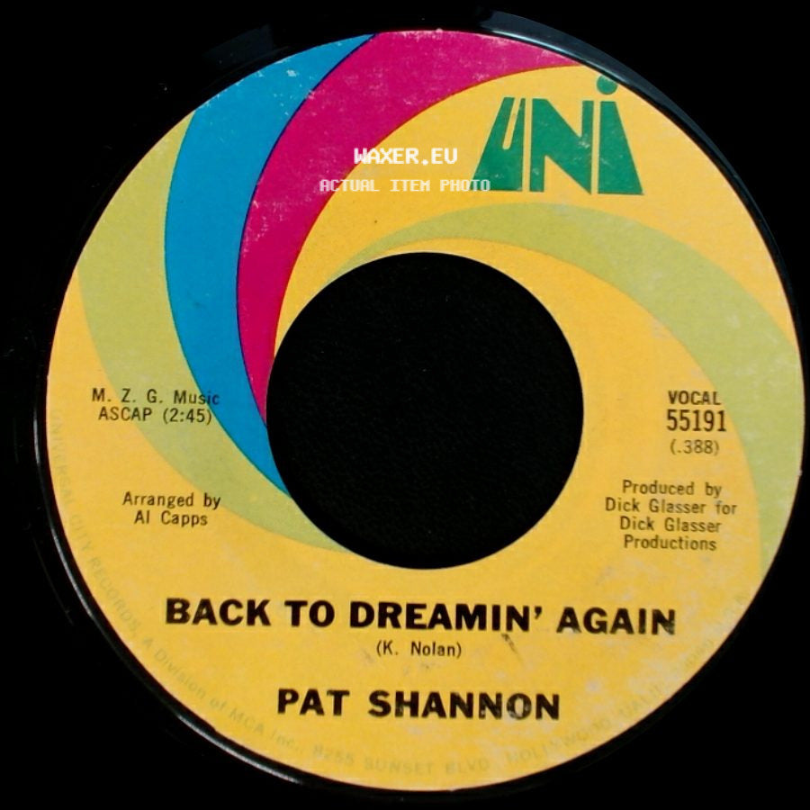 Pat Shannon - Moody / Back To Dreamin' Again side B