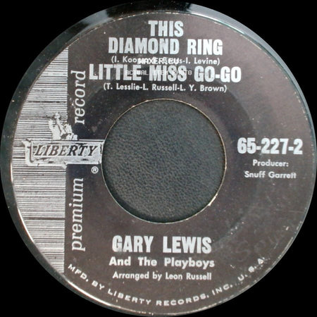Gary Lewis And The Playboys - This Diamond Ring / Little Miss Go-Go / Doin' The Flake side A