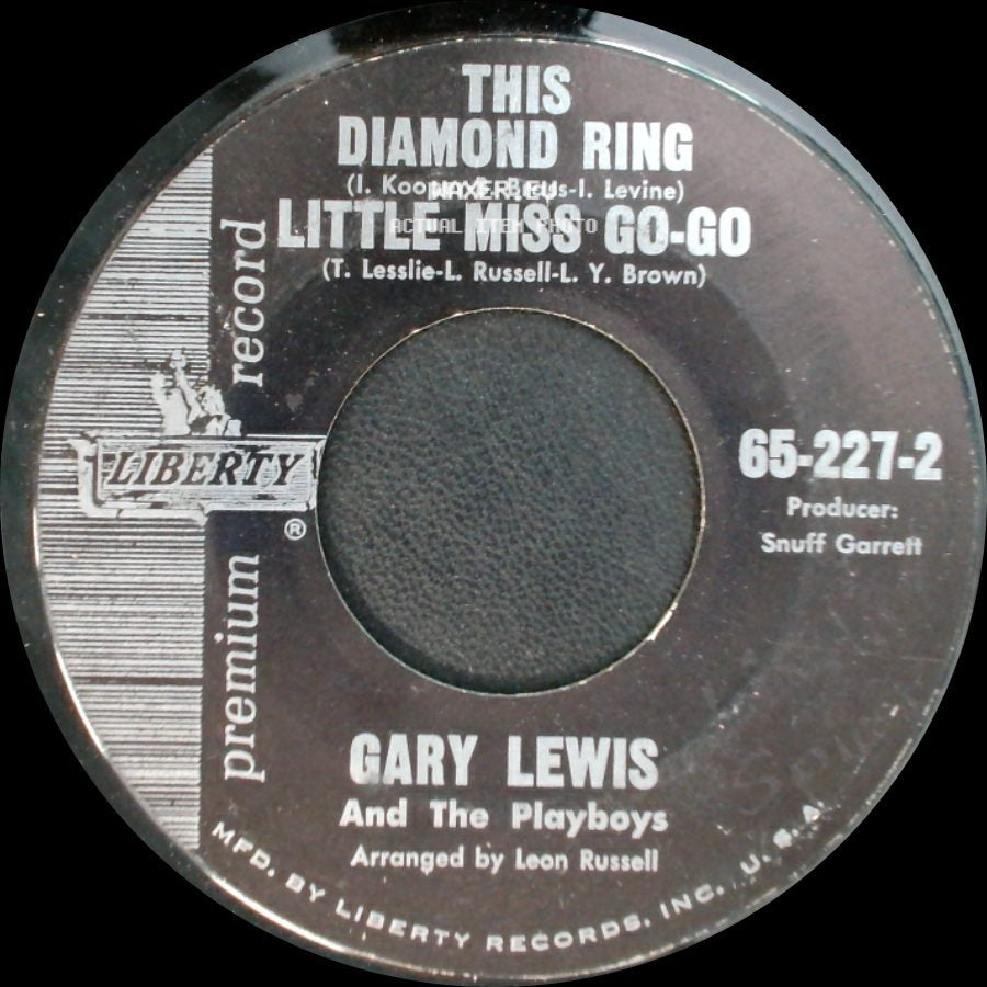 Gary Lewis And The Playboys - This Diamond Ring / Little Miss Go-Go / Doin' The Flake side A