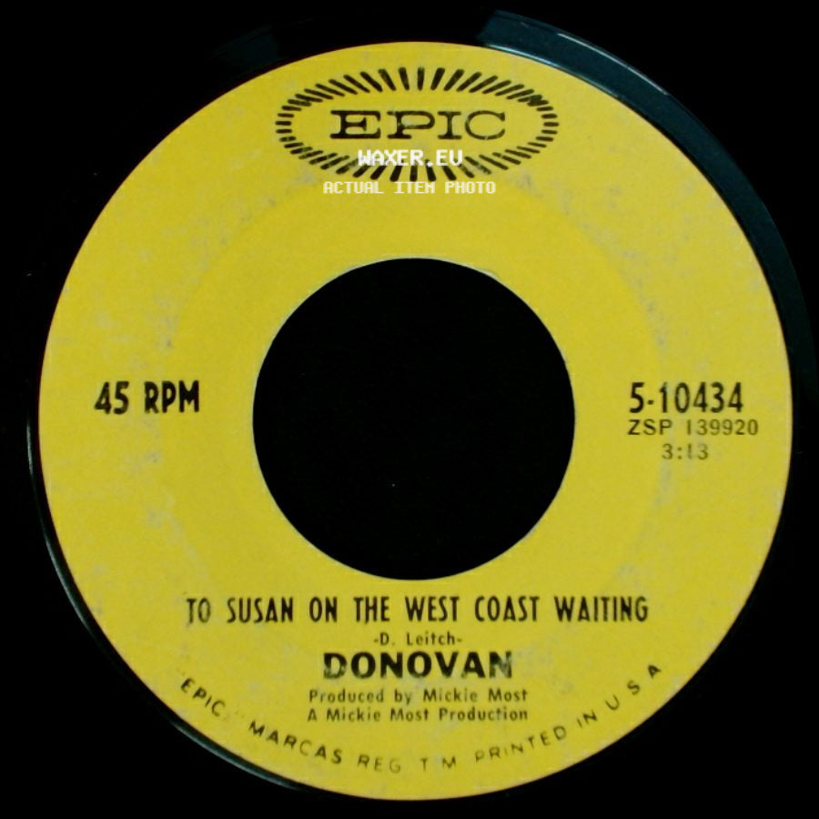 Donovan - To Susan On The West Coast Waiting / Atlantis side A