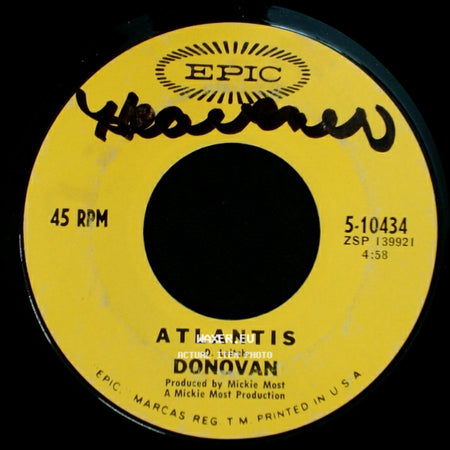 Donovan - To Susan On The West Coast Waiting / Atlantis side B