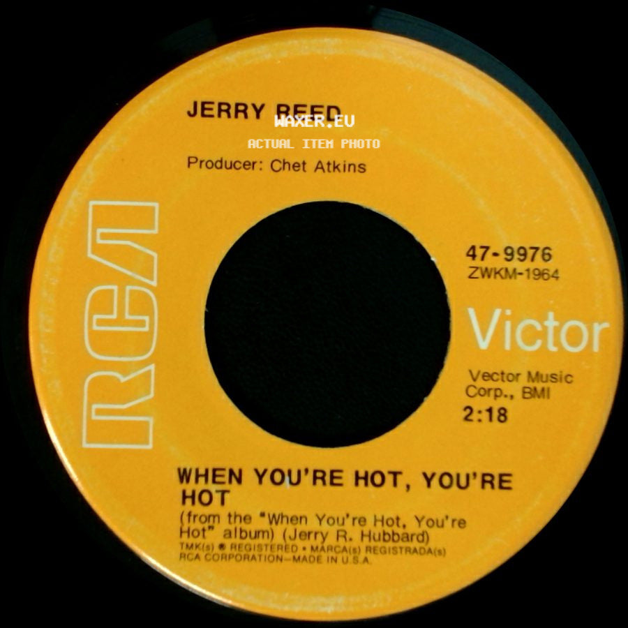 Jerry Reed - You've Been Cryin' Again / When You're Hot, You're Hot side B