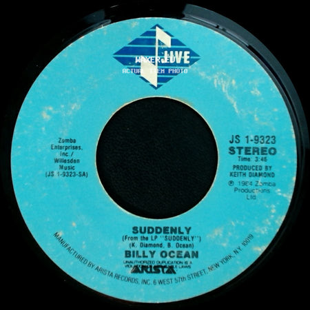 Billy Ocean - Suddenly / Lucky Man side A