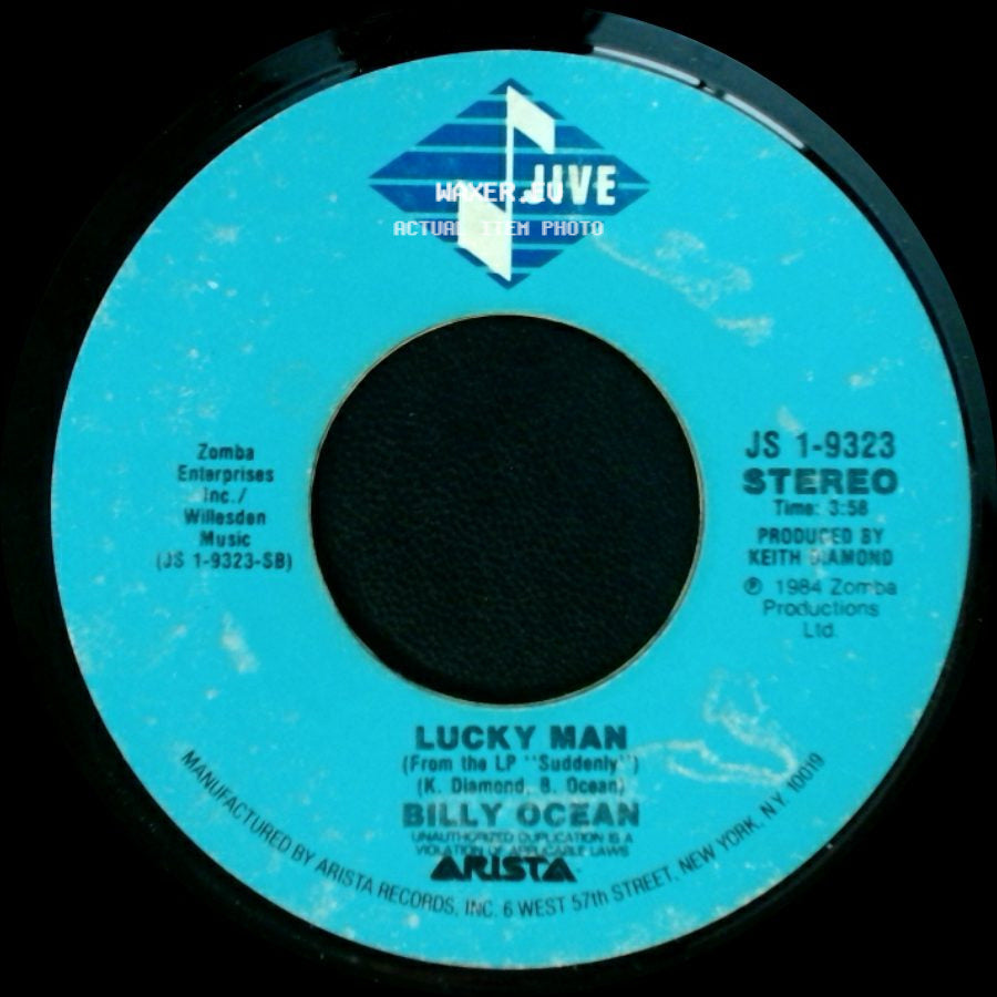 Billy Ocean - Suddenly / Lucky Man side B