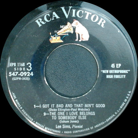Lee Sims - Unknown Title A / Unknown Title B side A