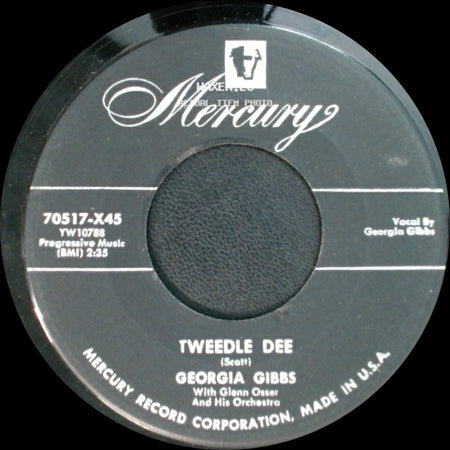 Georgia Gibbs - Tweedle Dee / You're Wrong, All Wrong side A