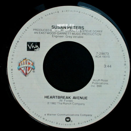 Susan Peters - Why'd I Hire A Wino To Decorate Our Home / Heartbreak Avenue side B