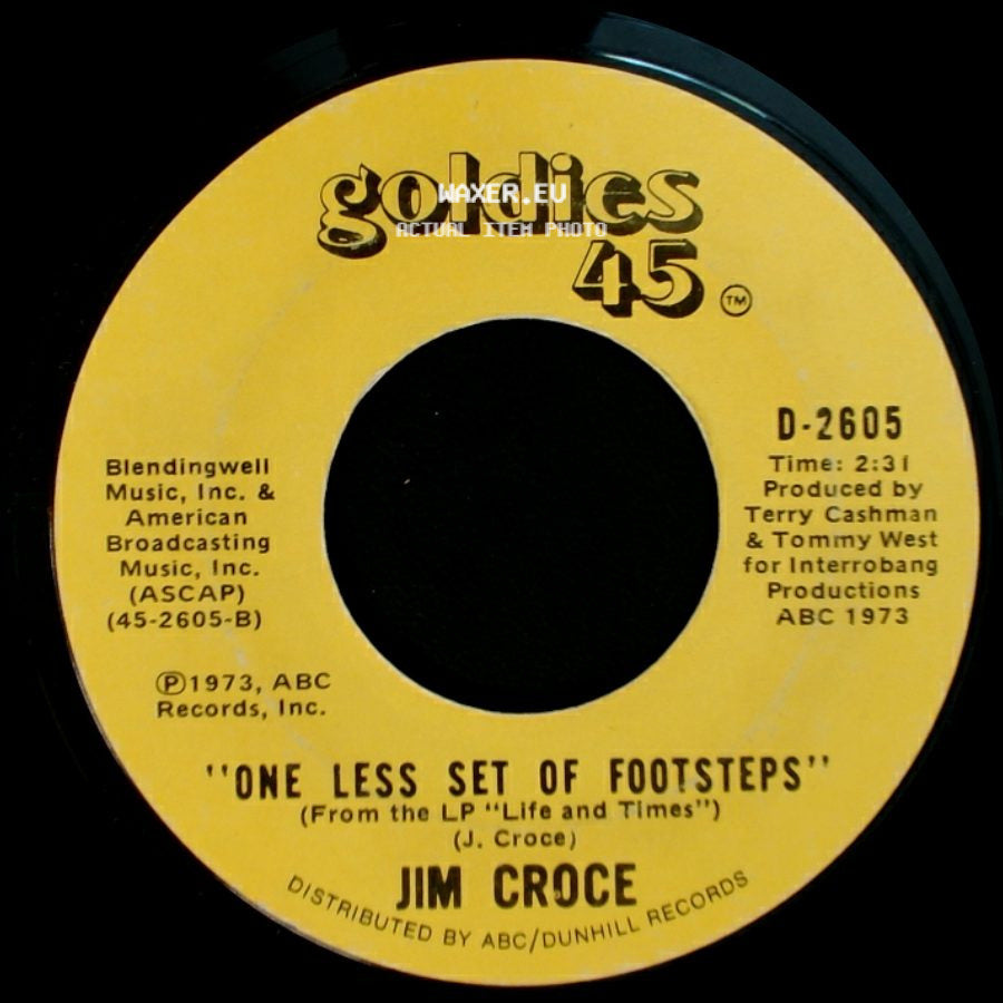Jim Croce - One Less Set Of Footsteps / Bad, Bad Leroy Brown side A