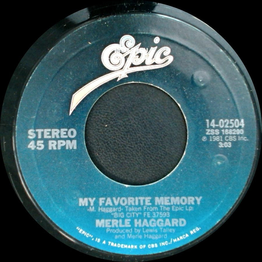 Merle Haggard - My Favorite Memory / Texas Fiddle Song side A