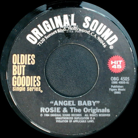 Rosie & The Originals / Dyke & The Blazers - Angel Baby / We Got More Soul side A