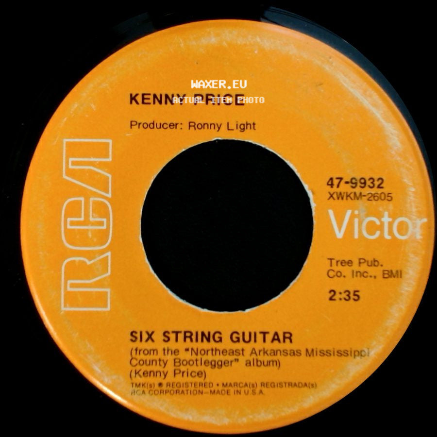 Kenny Price - Six String Guitar / The Sheriff Of Boone County side A