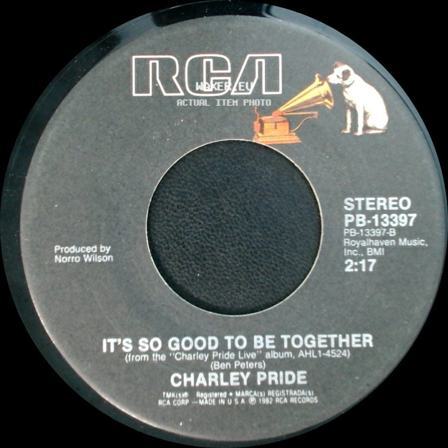 Charley Pride - Why Baby Why / It's So Good To Be Together side B