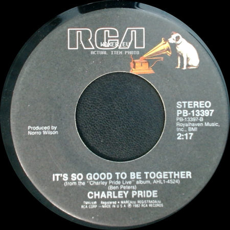 Charley Pride - Why Baby Why / It's So Good To Be Together side B
