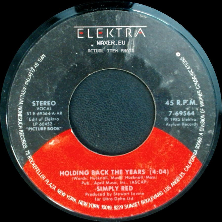 Simply Red - Holding Back The Years / I Won't Feel Bad (4:01) side A