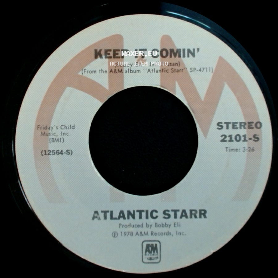 Atlantic Starr - Being In Love With You Is So Much Fun / Keep It Comin' side B