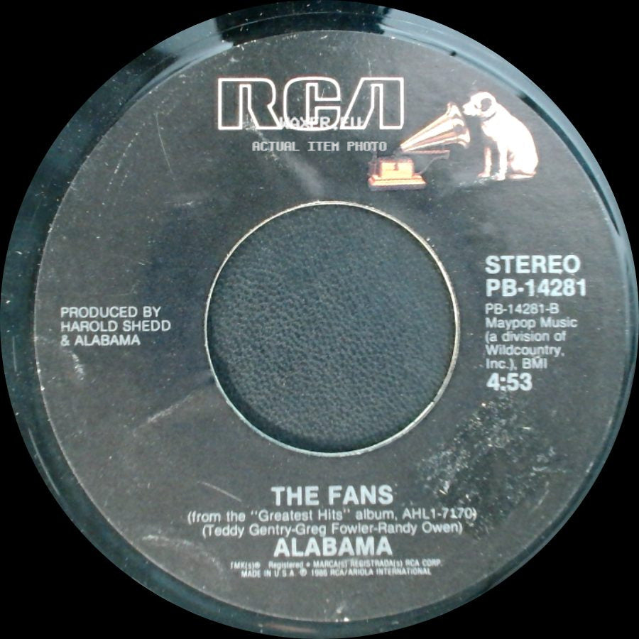 Alabama - She And I / The Fans side B