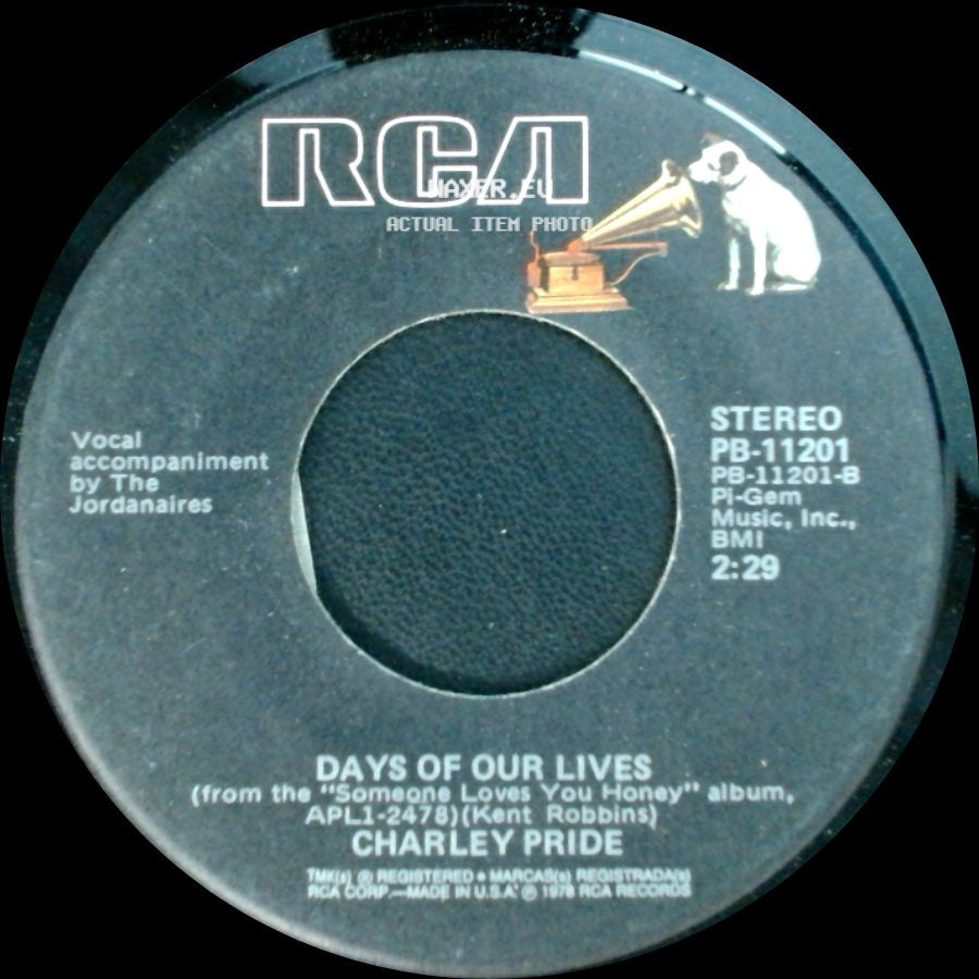 Charley Pride - Days Of Our Lives / Someone Loves You Honey side A