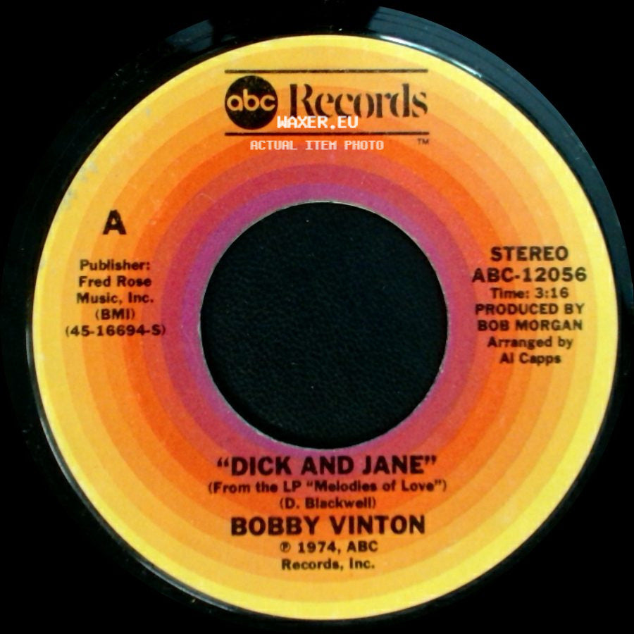 Bobby Vinton - Beer Barrel Polka / Dick And Jane side B